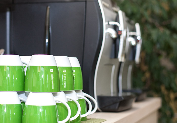 Pausenverpflegung beim IT-Training in der Cafeteria