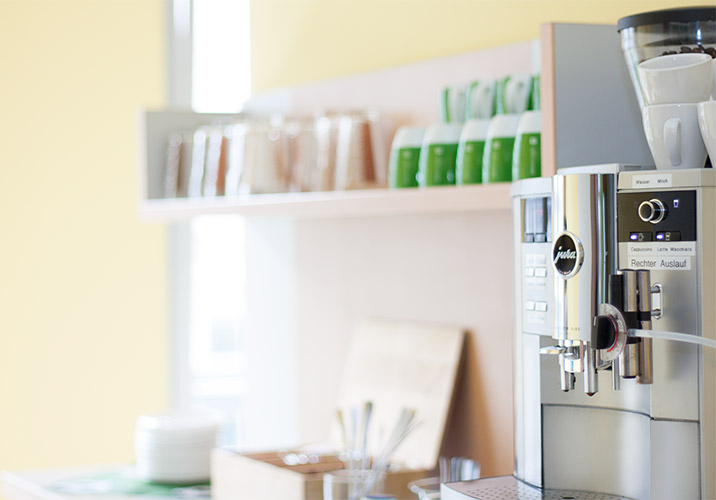 Pausenverpflegung beim IT-Training in der Cafeteria